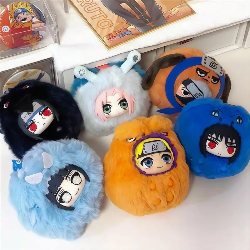 

Anime Naruto Uzumaki Naruto Uchiha Sasuke Blind Box Toys Action Figures Collection Decoration Plush Bag Pendant Children Gifts