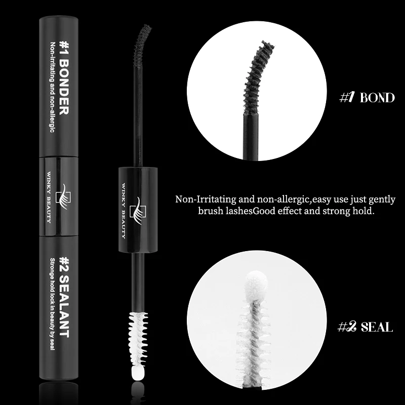 winky beauty 320PCS DIY Eyelash Extention Kit 30D+40D 9-16mm Mixed Length ,Bond ,Seal,Remover and Tweezers Cluster Lashes