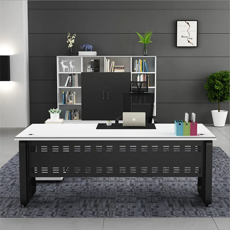 Modern Manager Staff Desk New Office Single Belt