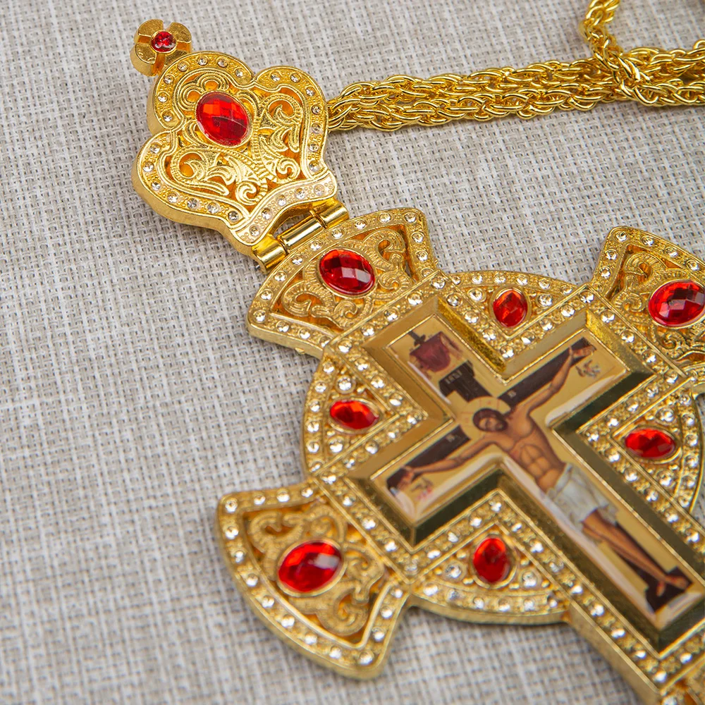 Tradycyjny bizantyjski krzyż p – Cross Pendant Necklace Gold recenzja i cena