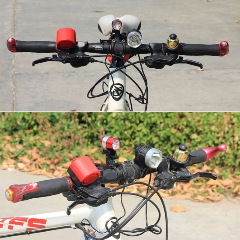 Mountain Bike Front Fork Handlebar Light 6 LED Bicycles Head Light Flashlight Bicycles Front Light Easy to Install