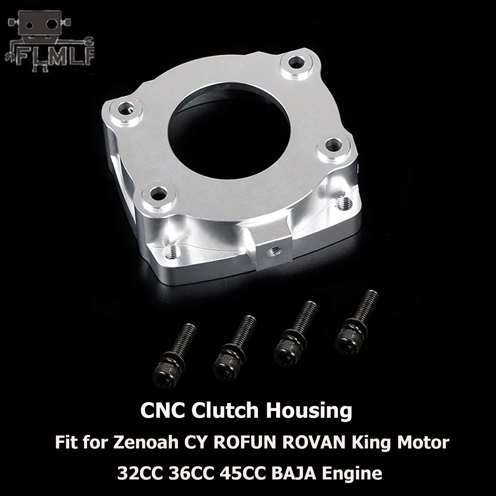 Metal Clutch Cover or Crankcase for 26CC-45CC Engine for 1/5 HPI Rofun KM Rovan Baja LT FG FID Dtt QL MCD REDCAT TrucK Parts