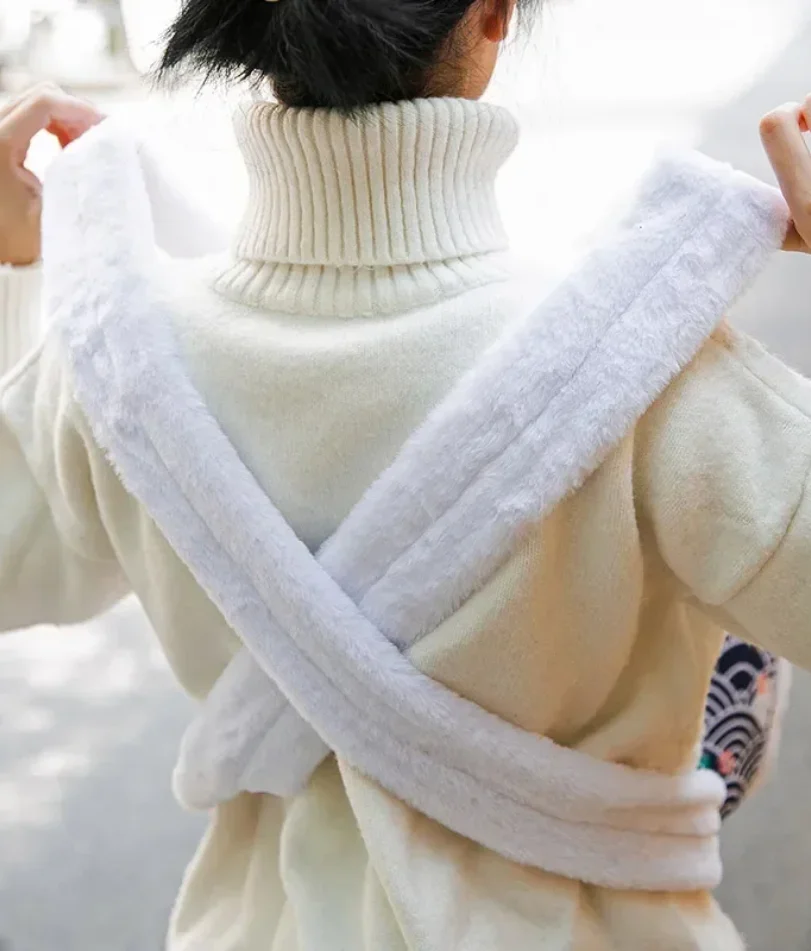 حقيبة حمل الحيوانات الأليفة القط الكلاب أفخم على ظهره السفر في الهواء الطلق المشي الشتاء عش دافئ هريرة جرو معلقة الصدر الناقلون المحمولة