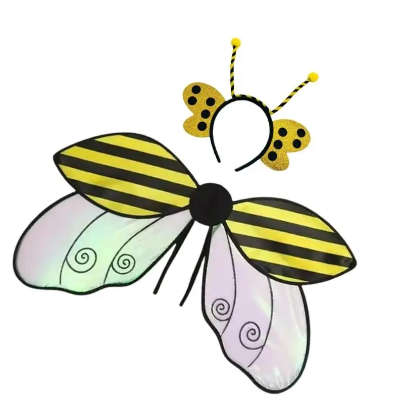 652F Faltbarer realistischer Insektenflügel Kostümzubehör Halloween Party Cosplay