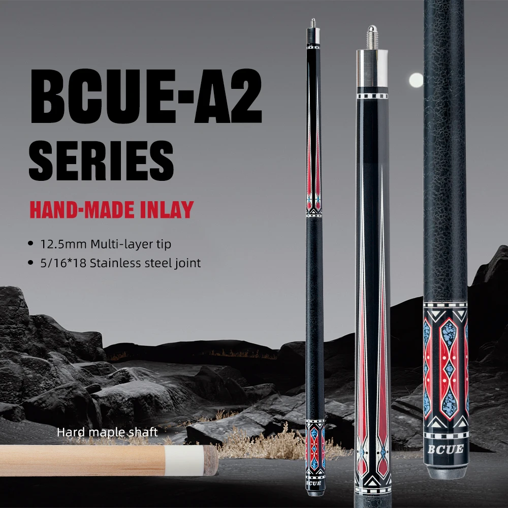 

Профессиональная бильярдная палка BCUE с кленовым наконечником 1/2, наконечником 12,5 мм, кленовым прикладом для новейшего 58-дюймового бильярдного кия