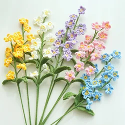Don't forget me, the creative combination of finished woven bouquets with simulated flowers is a pure handmade gift