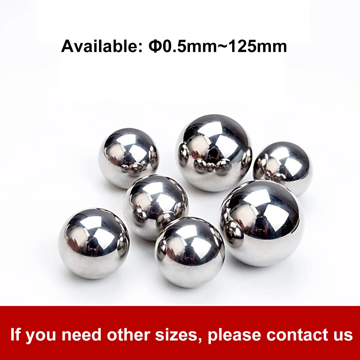 304 bolas de acero inoxidable diámetro 1 1,5 2 2,5 3 3.175 3,5 3,969 ~ 10mm rodamiento de precisión liso sólido rodamiento de bolas de acero cuentas de rodillos