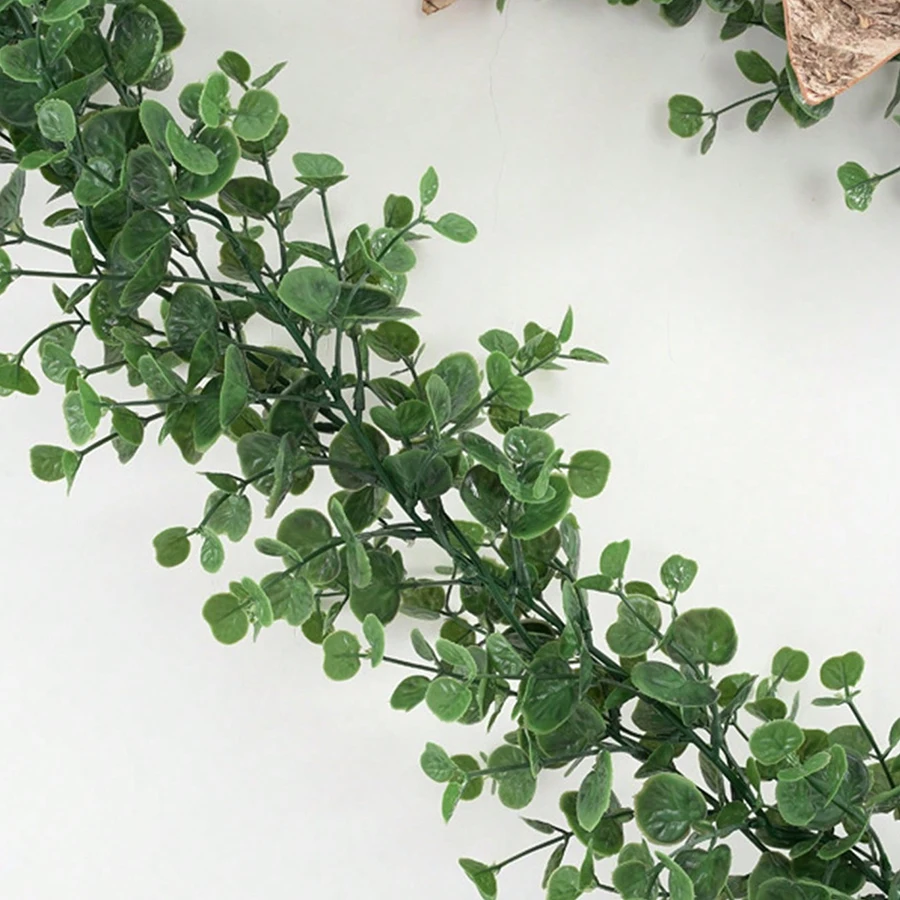 Artificial Ivy Hanging Eucalyptus Vine Plastic Plants Grass Leaves for Home Indoor Outdoor Garden Door Wall Wedding Party