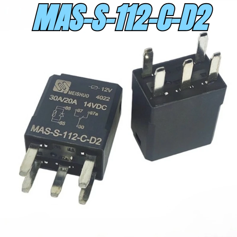(العلامة التجارية الجديدة) 1 قطعة/الوحدة 100% الأصلي حقيقية التتابع: MAS-S-112-C-D2 5 دبابيس 301-1C-C-D1 U05 12VDC مرحل السيارة