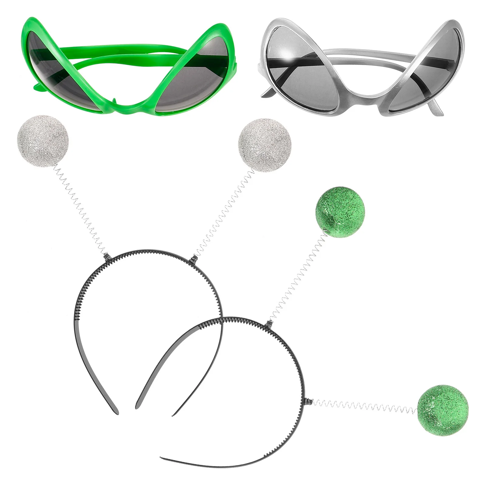 1Set Stirnband und Sonnenbrille Brille Kostüm Requisiten Lustige Cosplay Zubehör Neuheit Brillen für Partys