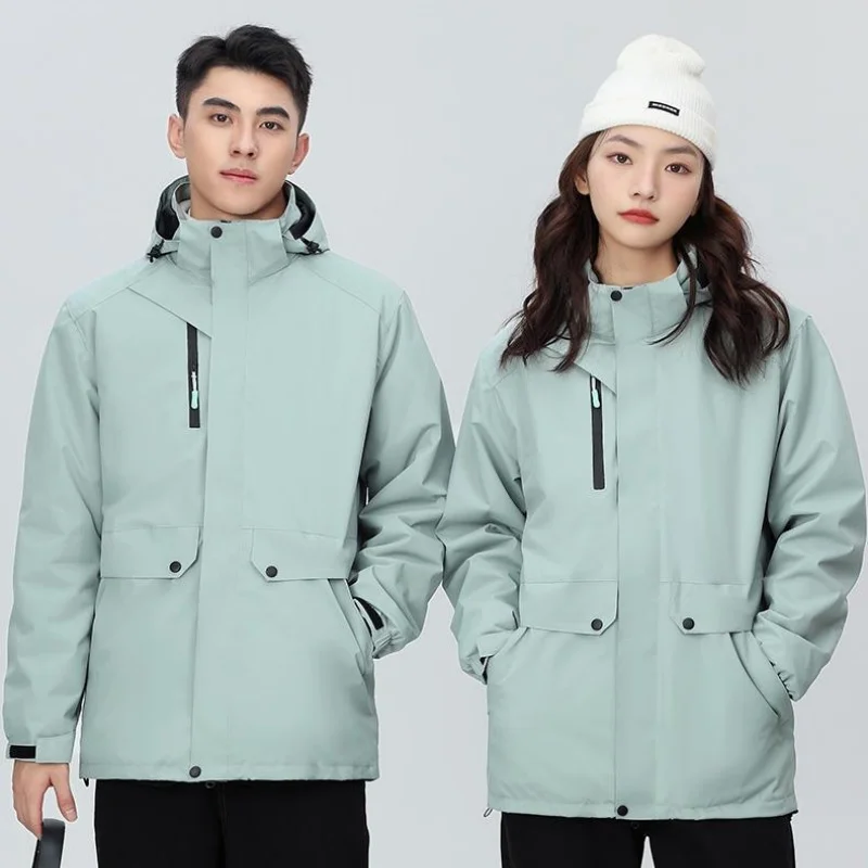 

GIOIOMen's Jacket, новая свободная повседневная зимняя мужская хлопковая куртка на утолщенной флисовой подкладке, пальто,