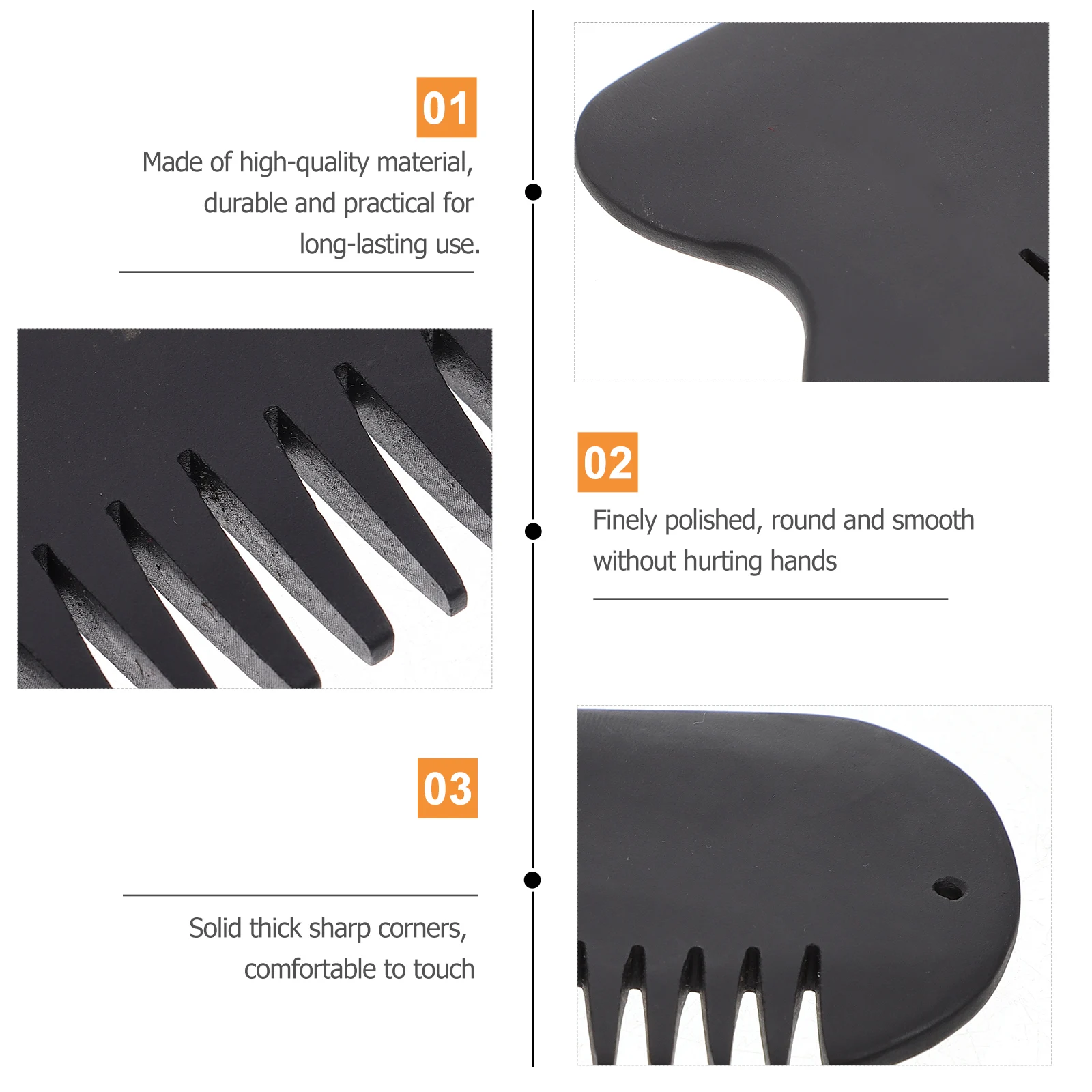 

3Pcs Highquality Stone Scraping Massage Tool Smooth Edges for Whole Body Use Compact Size Portable Beauty Massager