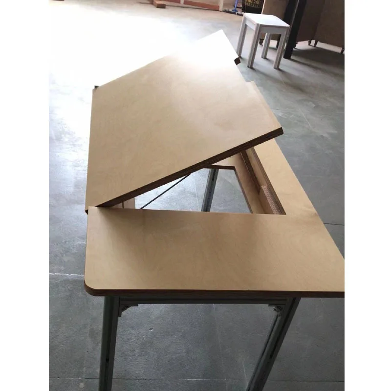 Simple and modern solid wood multi-functional aluminum desk computer desk student home writing desk