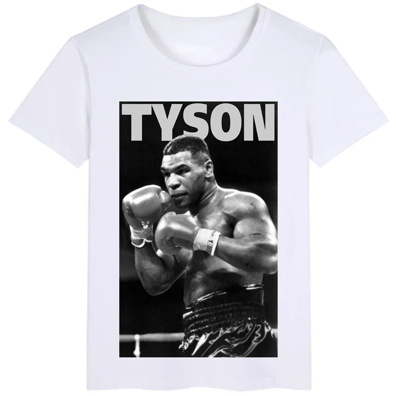 Boxing Champion Custom Boxing Short Sleeve Men\'s and Women\'s T-shirt Short Sleeve, Tyson Printed T-shirt Size S-3xl