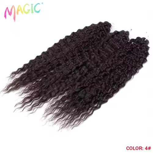 Magic Ariel Curl Hair Water Wave Twist Crochet Hair Synthetic Braid Hair Ombre Blonde 22 Inch Deep Wave Braiding Hair Extension - Image 64