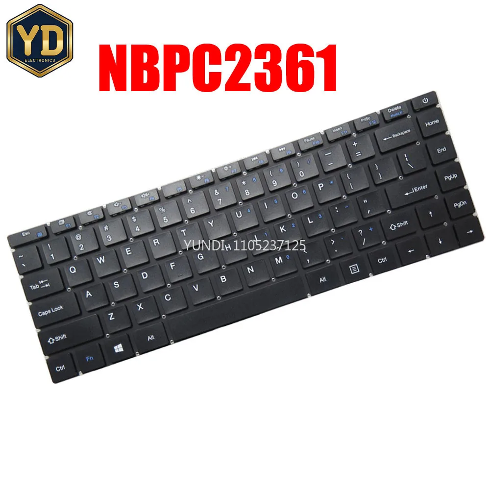 Teclado de ordenador portátil YD para DepEd para COBY NBPC2361 inglés EE. UU. Negro Nuevo