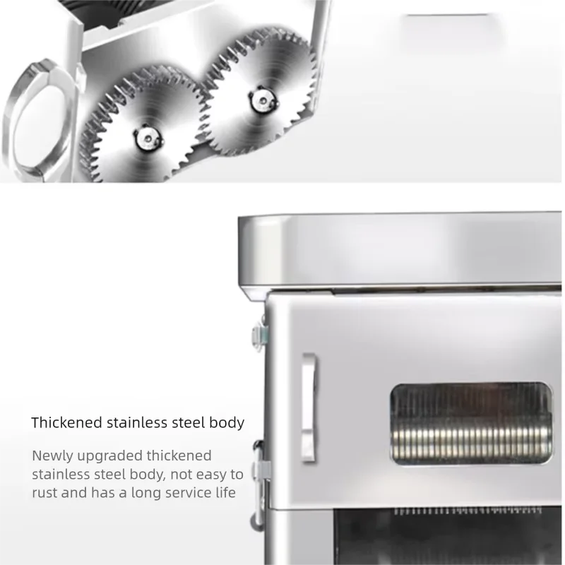 Commercial Automatic Meat Cutter Machine Electric Meat Slicer Stainless Steel Desktop Meat