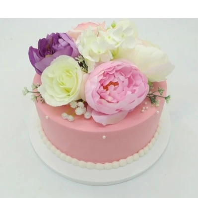 

Cake model Flowers manual simulation Birthday Plastic Window Show Shooting props Wedding decoration