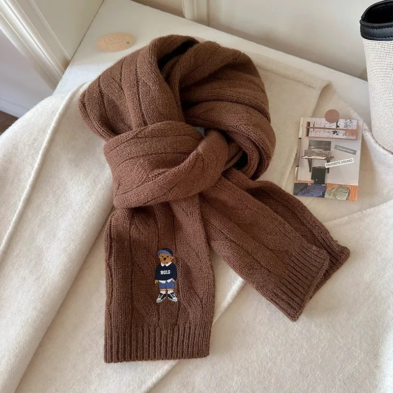 

New Women Wool Scarf Shawl Winter Warm Soft Knitting Fashion Bandana Lady Wool Blanket Scarves