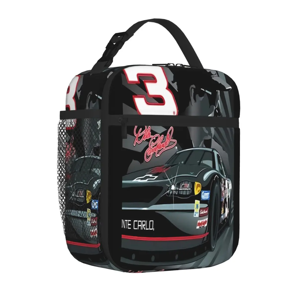 Bestselling Dale Earnhardt Ruffled Thermal Food Carrier Classroom Meal Insulated Food Bag