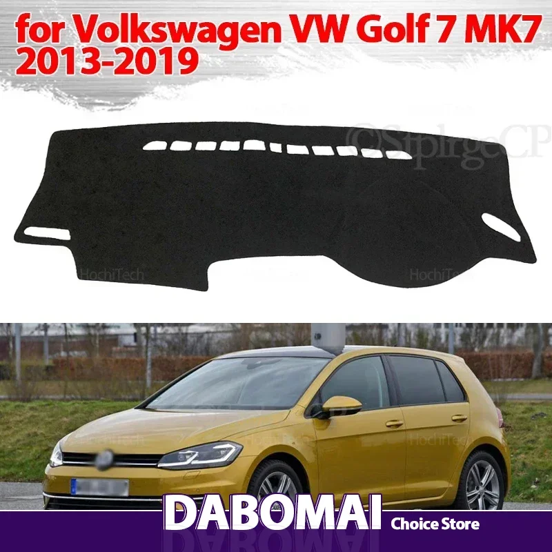 

For Volkswagen VW Golf 7 MK7 2013-2019 Dashboard Cover Dash Board Mat Carpet Pad Shade Cape Blanket Car Accessories