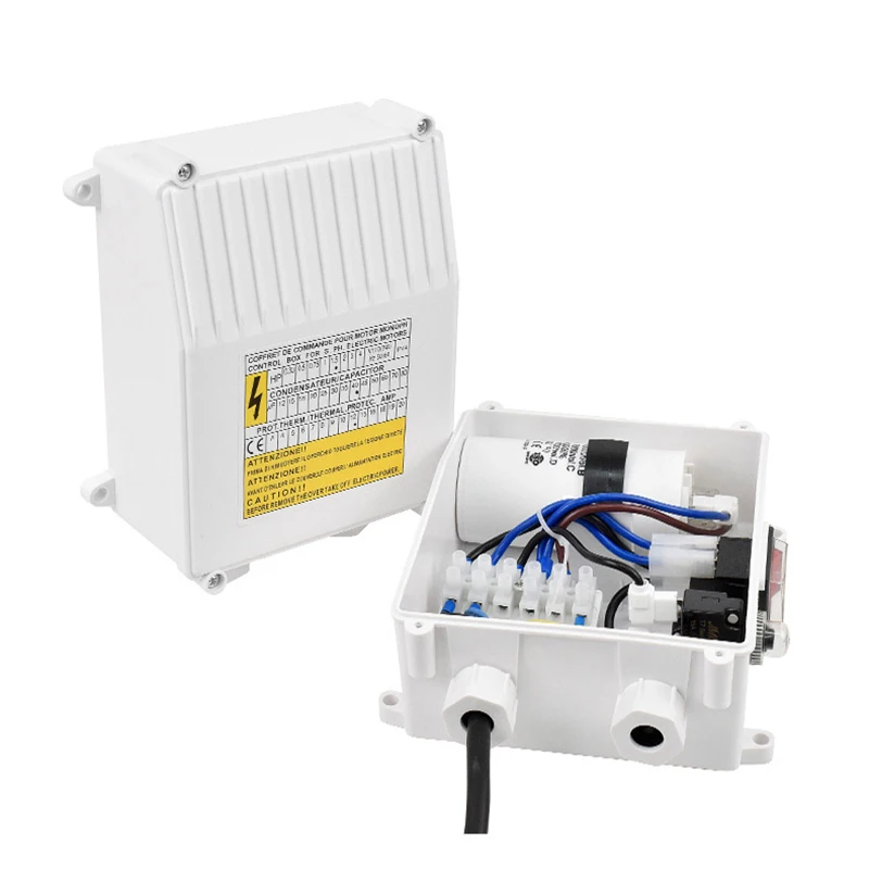 Installed special 220V submersible deep well pump control box submersible pump external capacitor box switch box