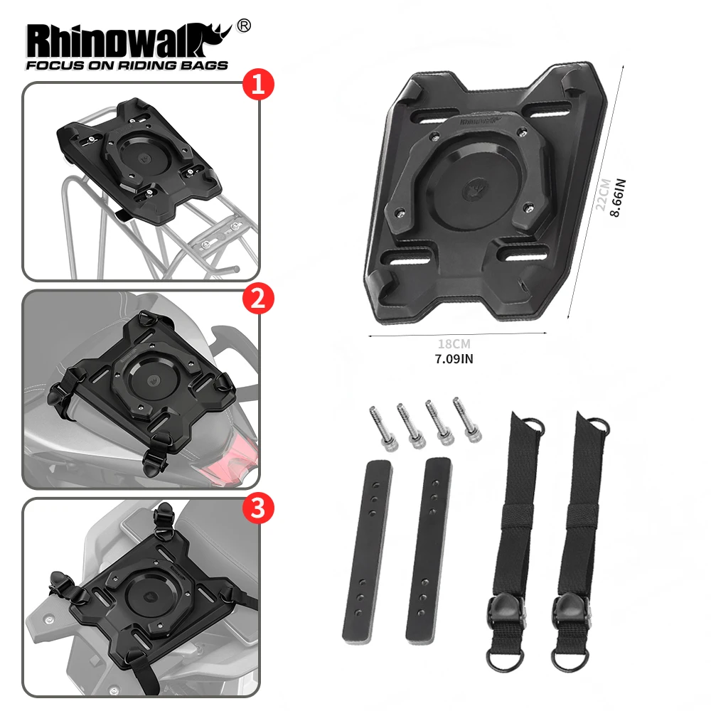 

Магнитное расширяемое основание Rhinowalk для быстрого крепления к мотоциклу, совместимое с MJX2011, для сумок на хвост мотоцикла, велосипедных сумок, аксессуаров для велоспорта.