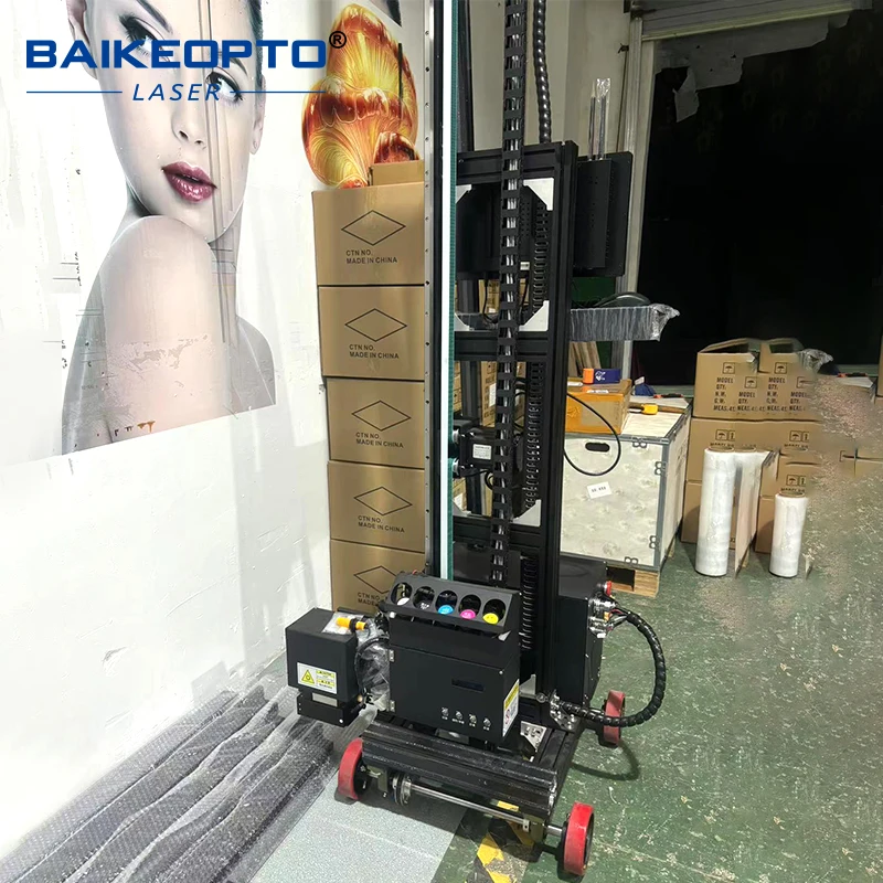 BK-GP200X High Precision UV-CMYKW Wall and floor robot paint machine 3D 2in1 Printing Machine Wall floor Painting Robot