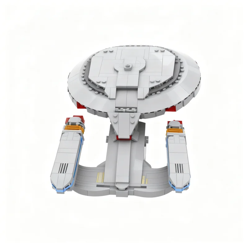 1062pcs MOC Space Midi Scale Star Trek U S Enterprise NCC Model Building Blocks Construction Toys Christmas Gifts Kids Idea view 4