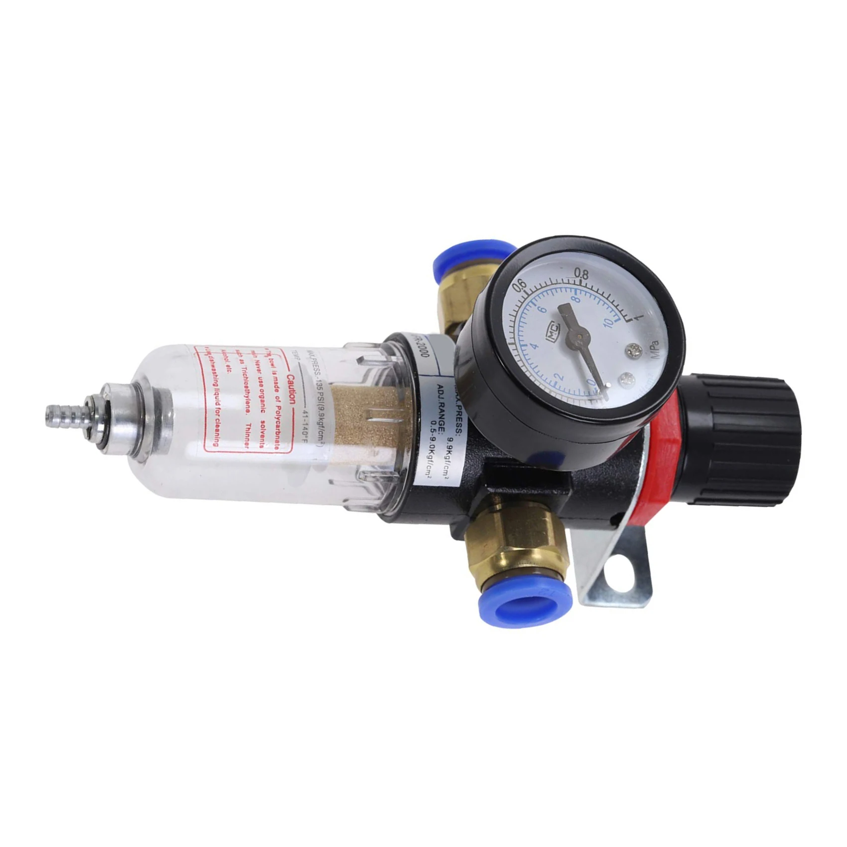 Air Filter Pressure Regulator 1/4 Inch AFR2000 Water Separator Air Tool Compressor Filter With 10MM Connector