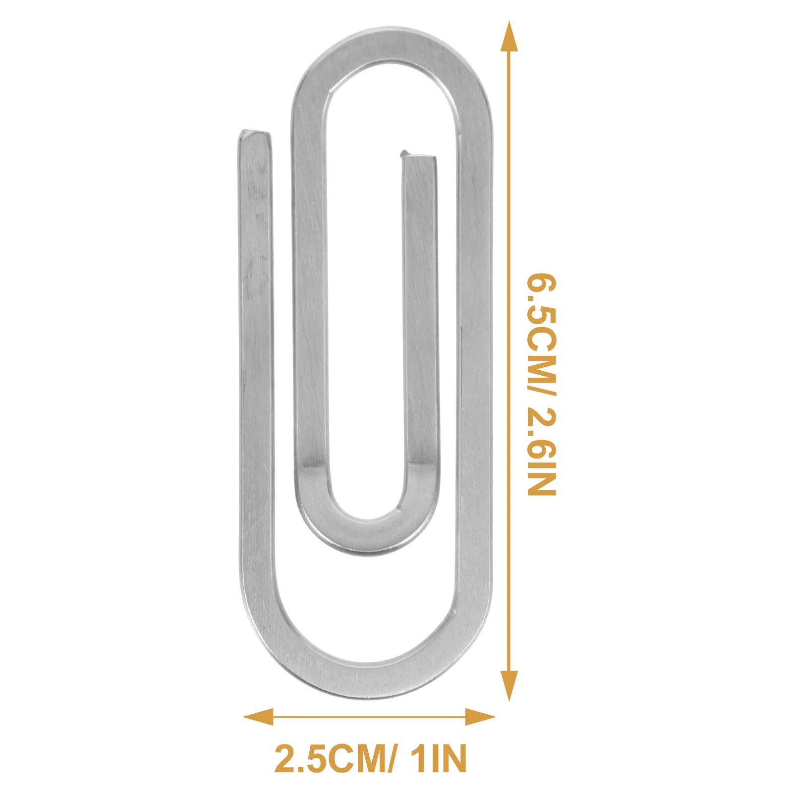 남녀공용 스테인리스 스틸 지폐 클립, 돈 지갑 클립, 종이 클립 모양, 돈 폴더, 신용 거치대, 2 개