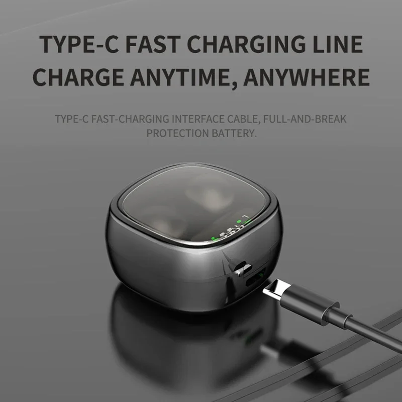 Xiaomi Mini Bluetooth 5.3 سماعة HD Hifi سماعات أذن غير مرئية لعبة النوم سماعات رياضية التحكم باللمس سماعات للرجال والنساء