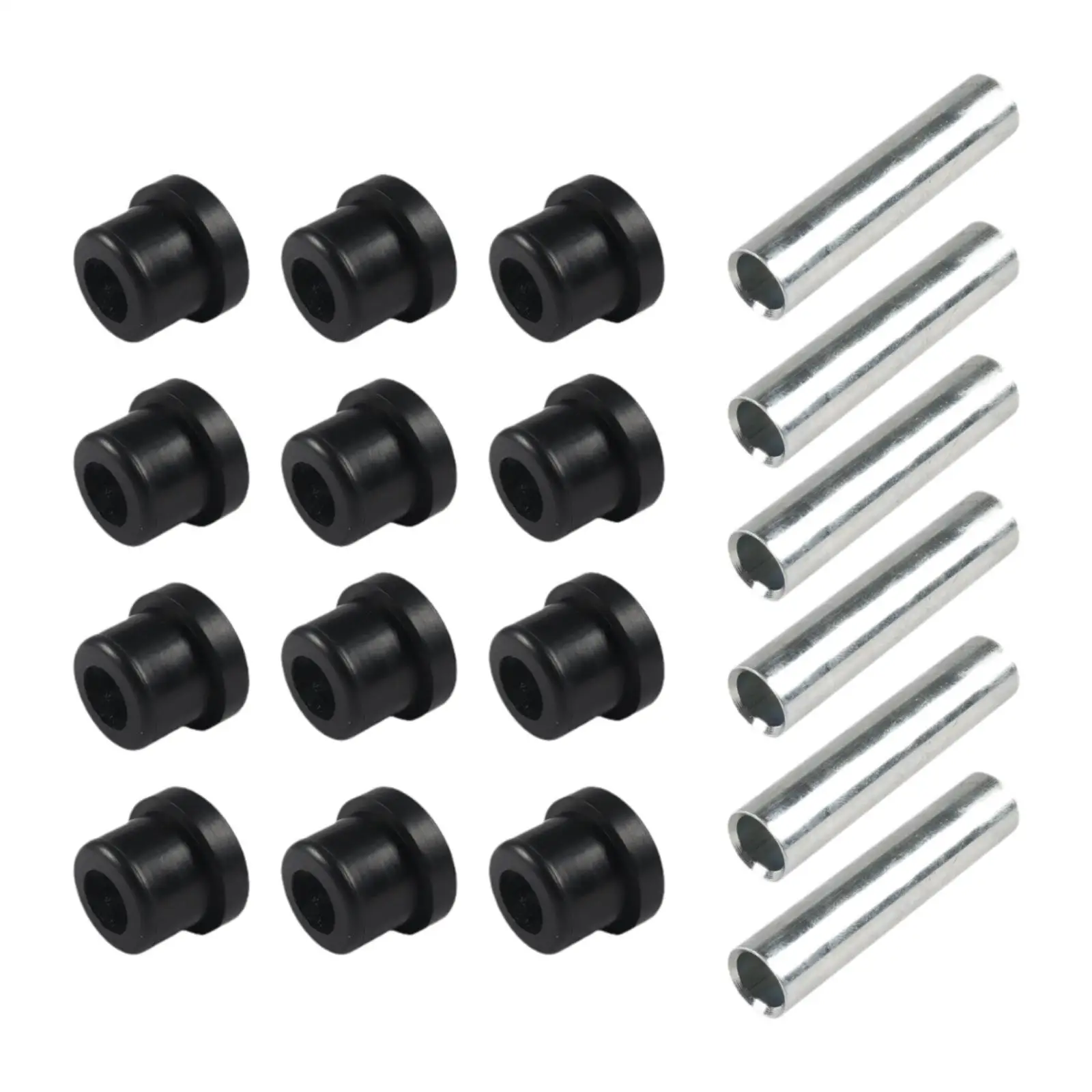 

Комплект втулок пружины тележки для гольфа, прямая замена запасных частей, простые в установке компоненты, профессиональная задняя втулка листовой пружины