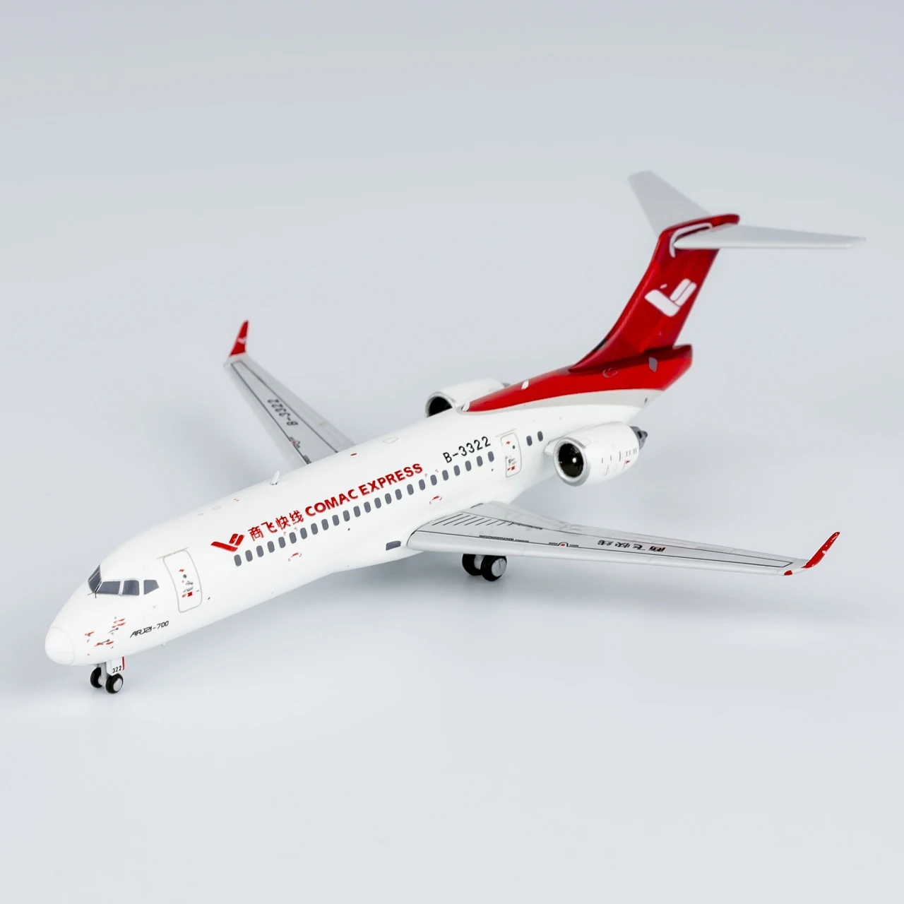 21029 Legering Verzamelvliegtuig Cadeau Ng Model 1:400 Comac Express ARJ21-700 Diecast Vliegtuig Jet Model B-3322