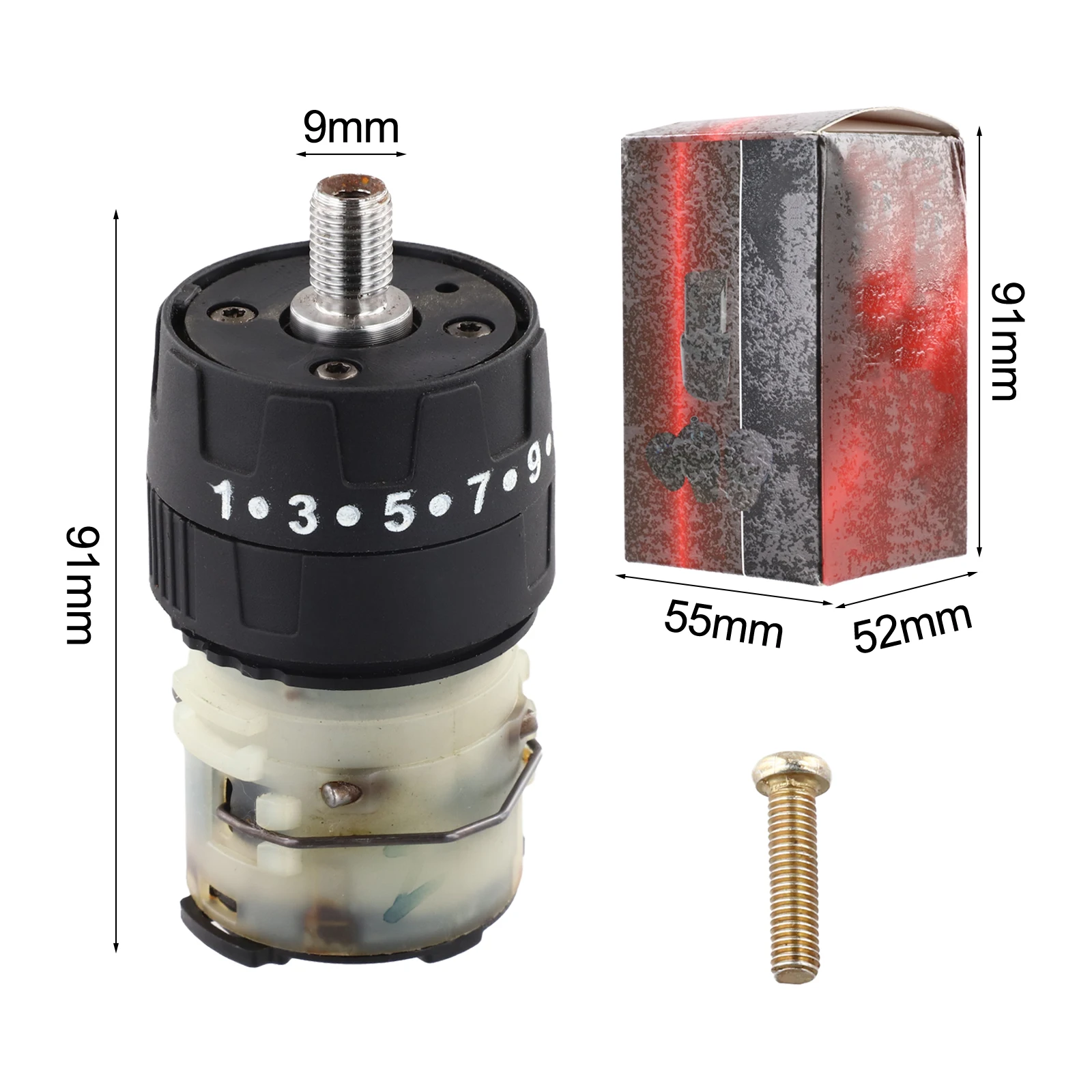 

For 12V 16 8V 21V Power Tool Replacement Gearbox Metal Drill Gear Box Compatible with Multiple Models Replacement Part
