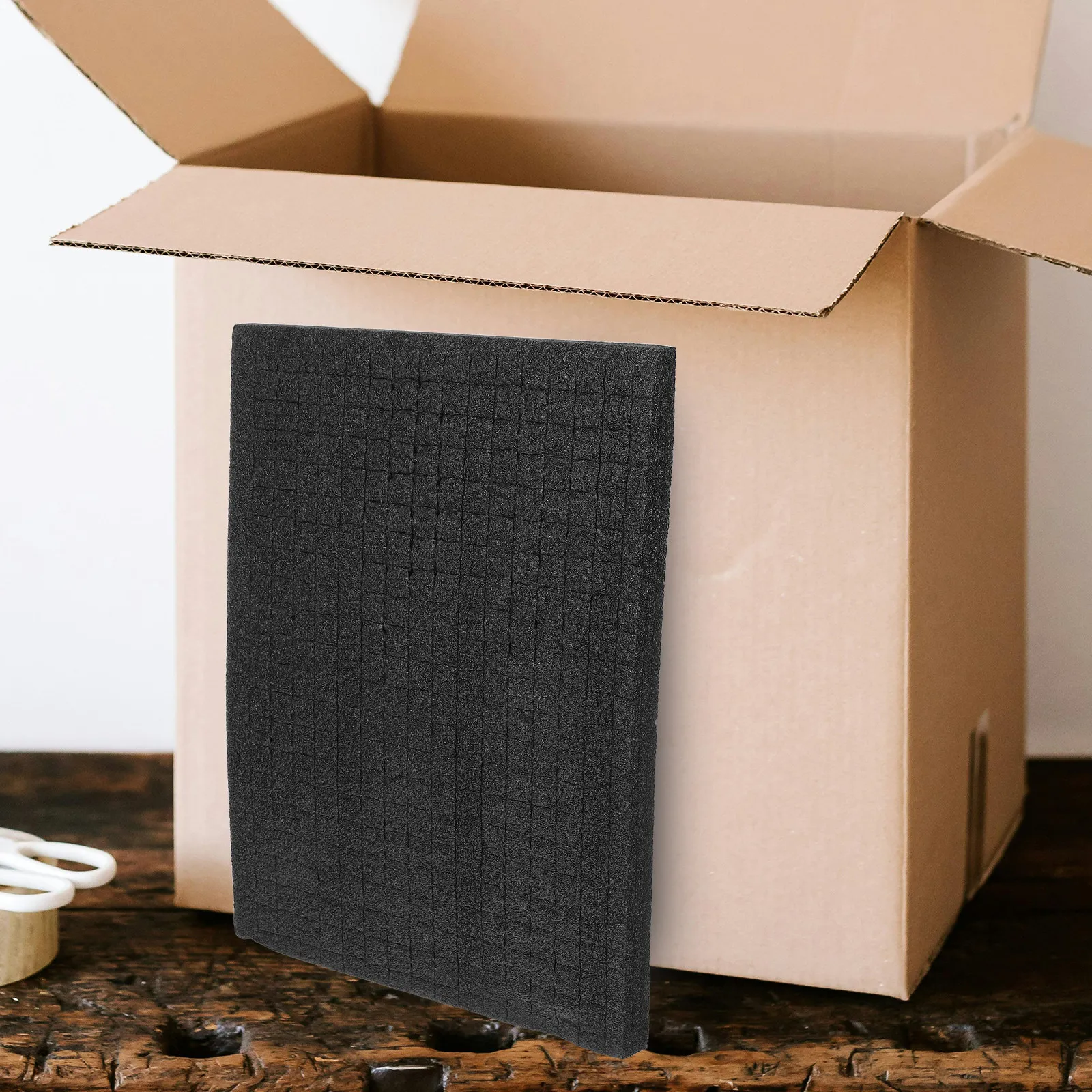 Black EPE Pearl Cotton Grid Foam Sheets for Tool Case Inserts, Cushioning Liner & Packaging Organizer view 2