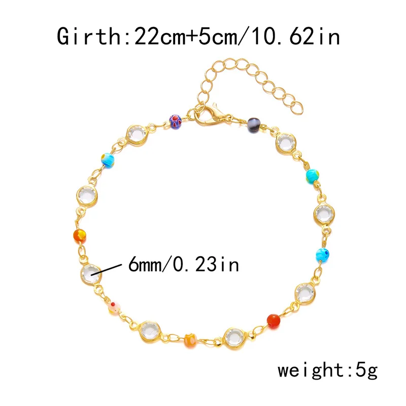 Harajuku Cherry Blossom Flower Bracelet For Women Fashion Elegant Sakura Crystal Glass Beaded Bracelet Girl Party Jewelry Gift