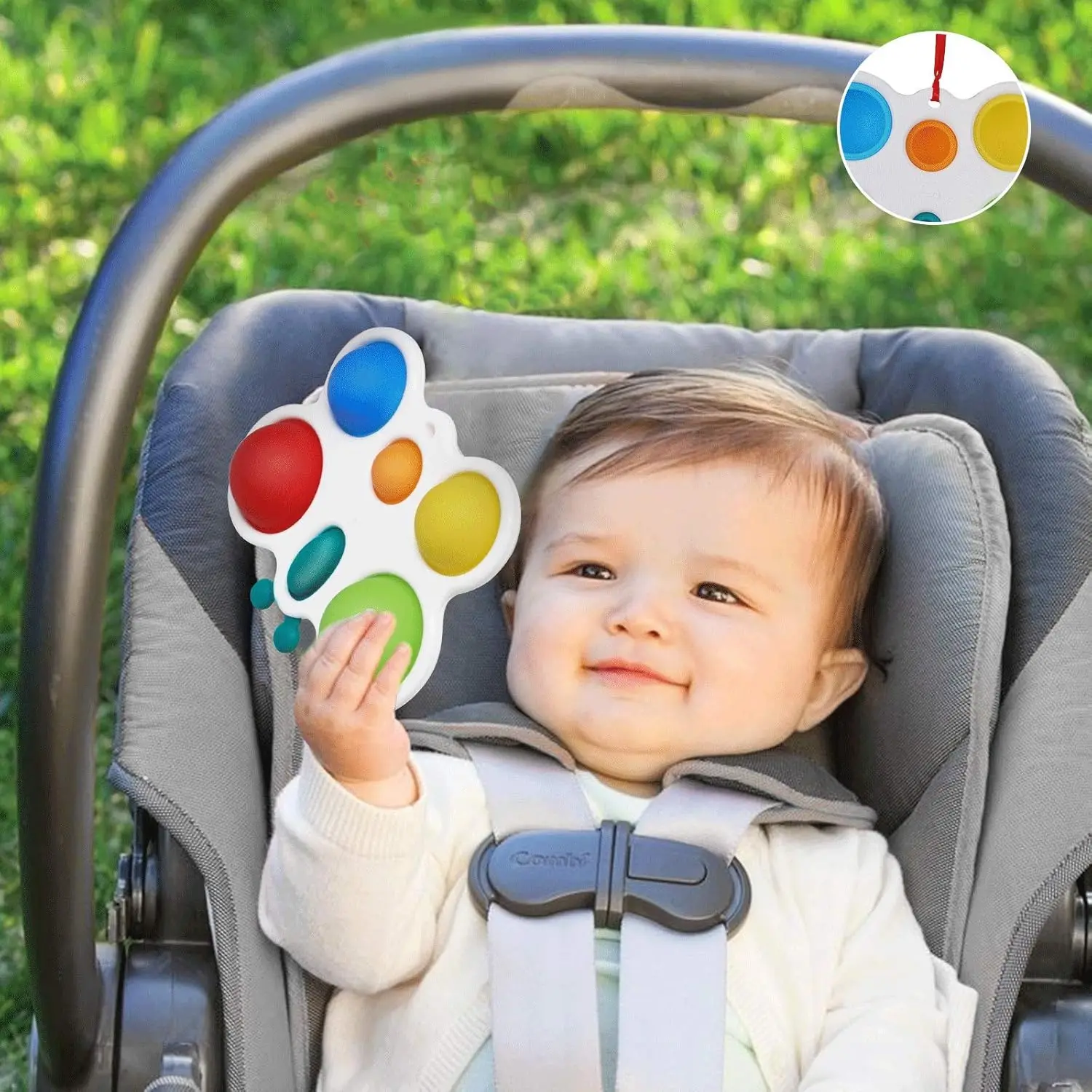 Brinquedos sensoriais montessori fidget popper para bebês de 6 + meses, bolhas push & popping para crianças, presentes para crianças, viagens e banheiro