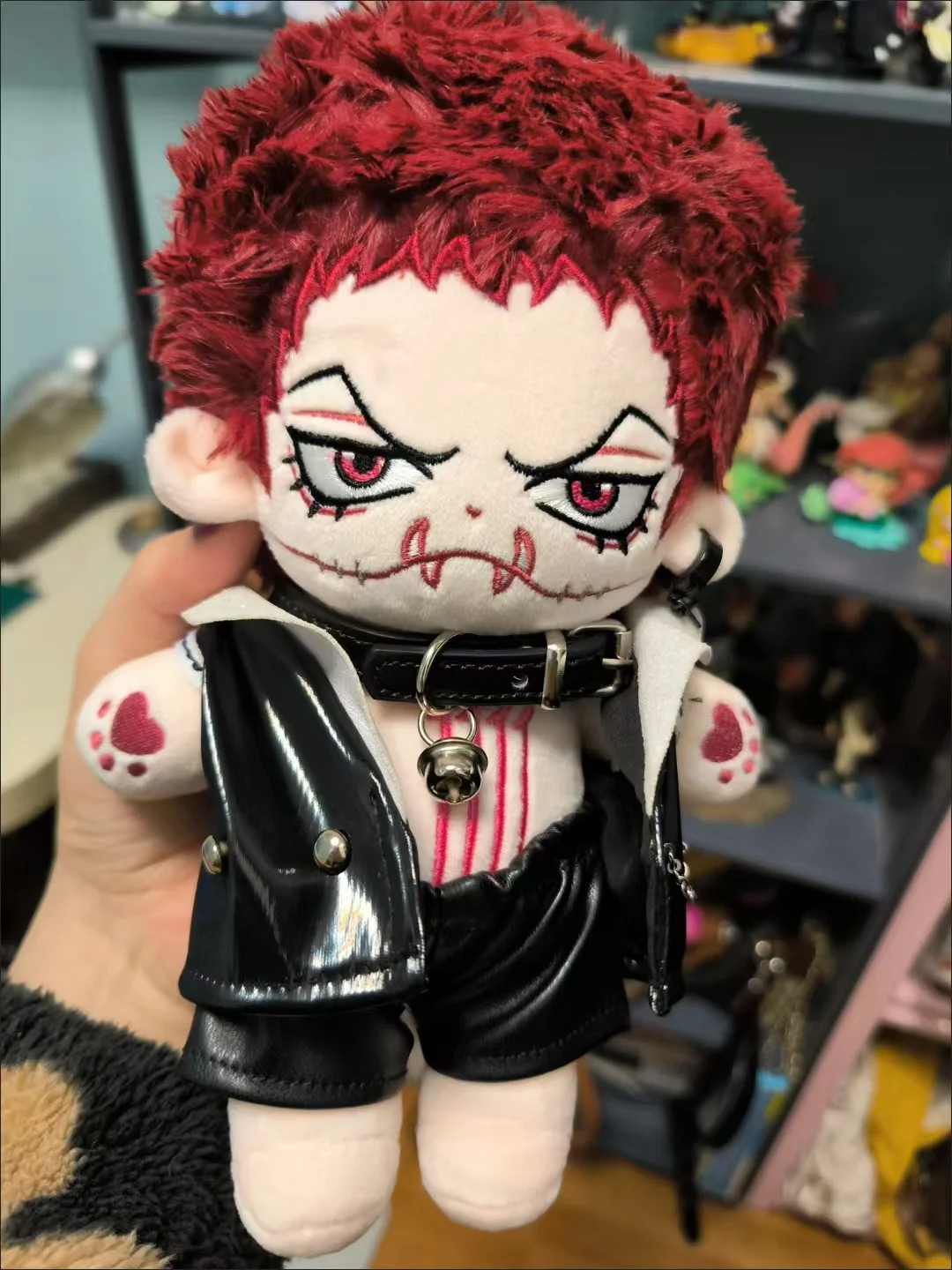 

Stuffed 20cm Anime Charlotte Katakuri Anime Figures Cosplay Dress Up Plush Cotton Dolls Toys Birthday's Surprises Gift
