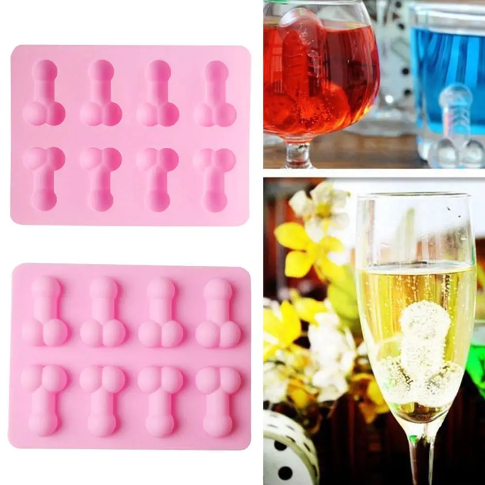 Bridal Show Decor Chocolate Jelly Mould Night Party Ice Tray Fondant Cake Mold for Wedding Hen Bachelorette Party Decorations