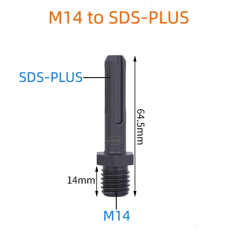 Adapter Converter Connecting Rod M14 M16 Thread to SDS-PLUS Shank Triangular Handle for Hammer Diamond Tools Angle Grinder