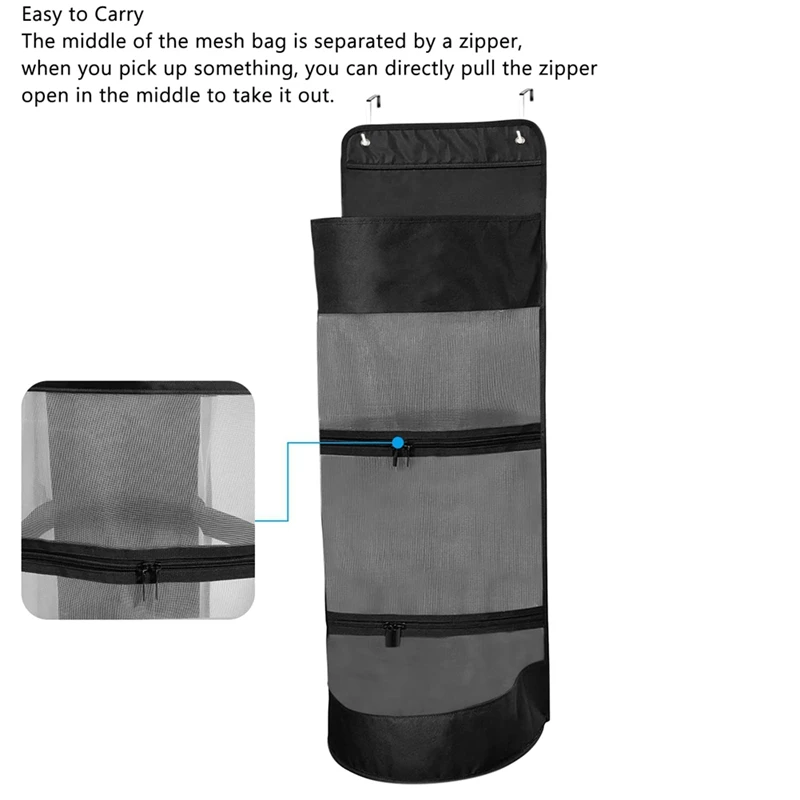 Basketball Hanging Bag Over The Door Hanging Sports Equipment And Ball Storage, Garage Sports Equipment Organizer image 2