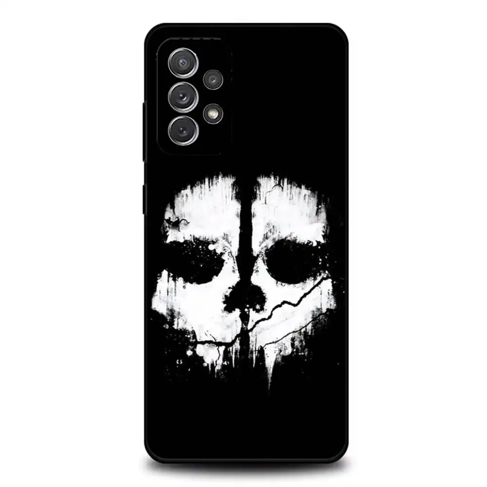 COD Call Of Duty G-Ghosts حافظة هاتف لهاتف سامسونج S 25,24,23,22,30,21,10,9,Ultra,Plus,Lite,FE,4,5G حافظة ناعمة سوداء