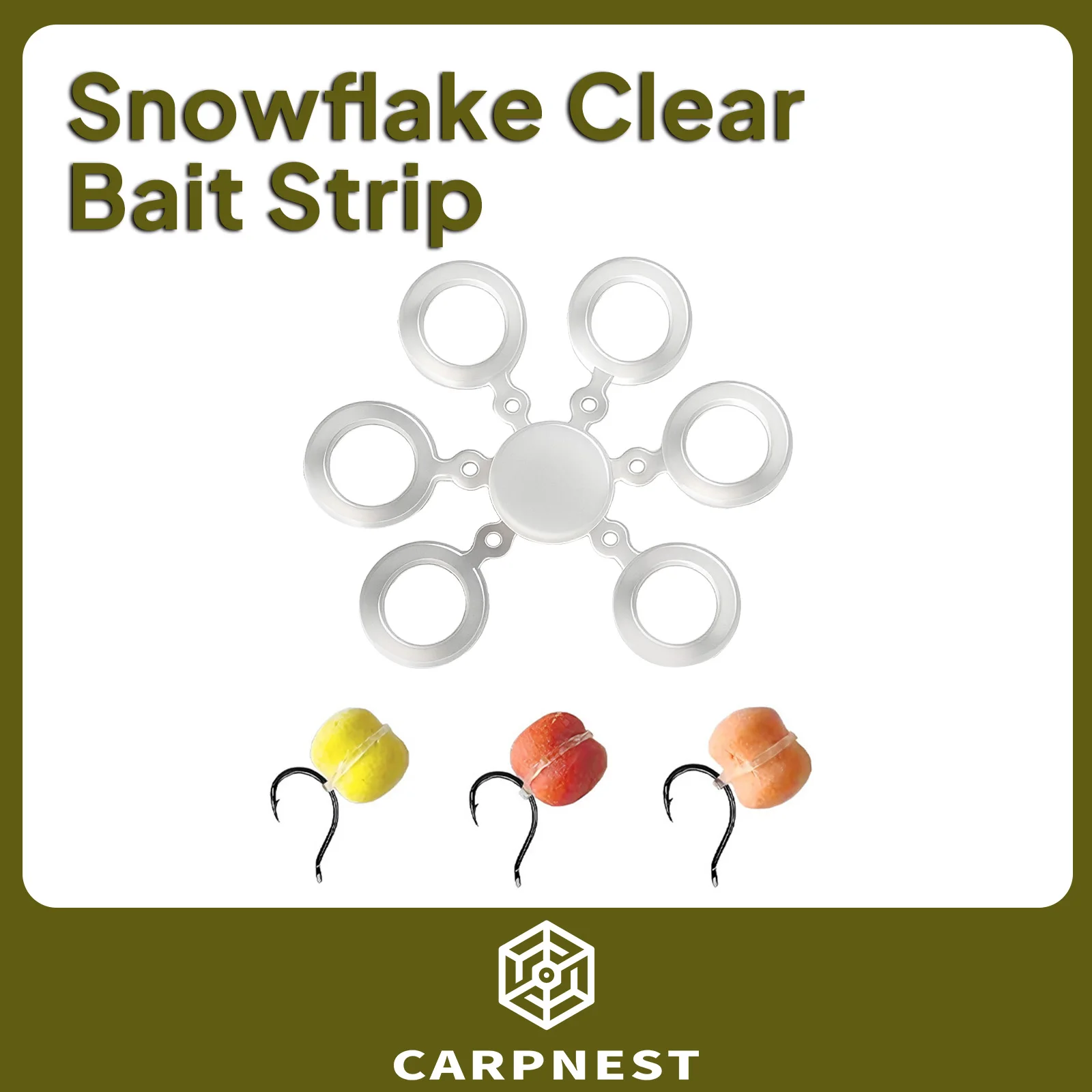 

CARPNEST 150pcs/pack Baitbands For carp coarse fishing tackle White bait band pellet bait bands Fishing Accessories