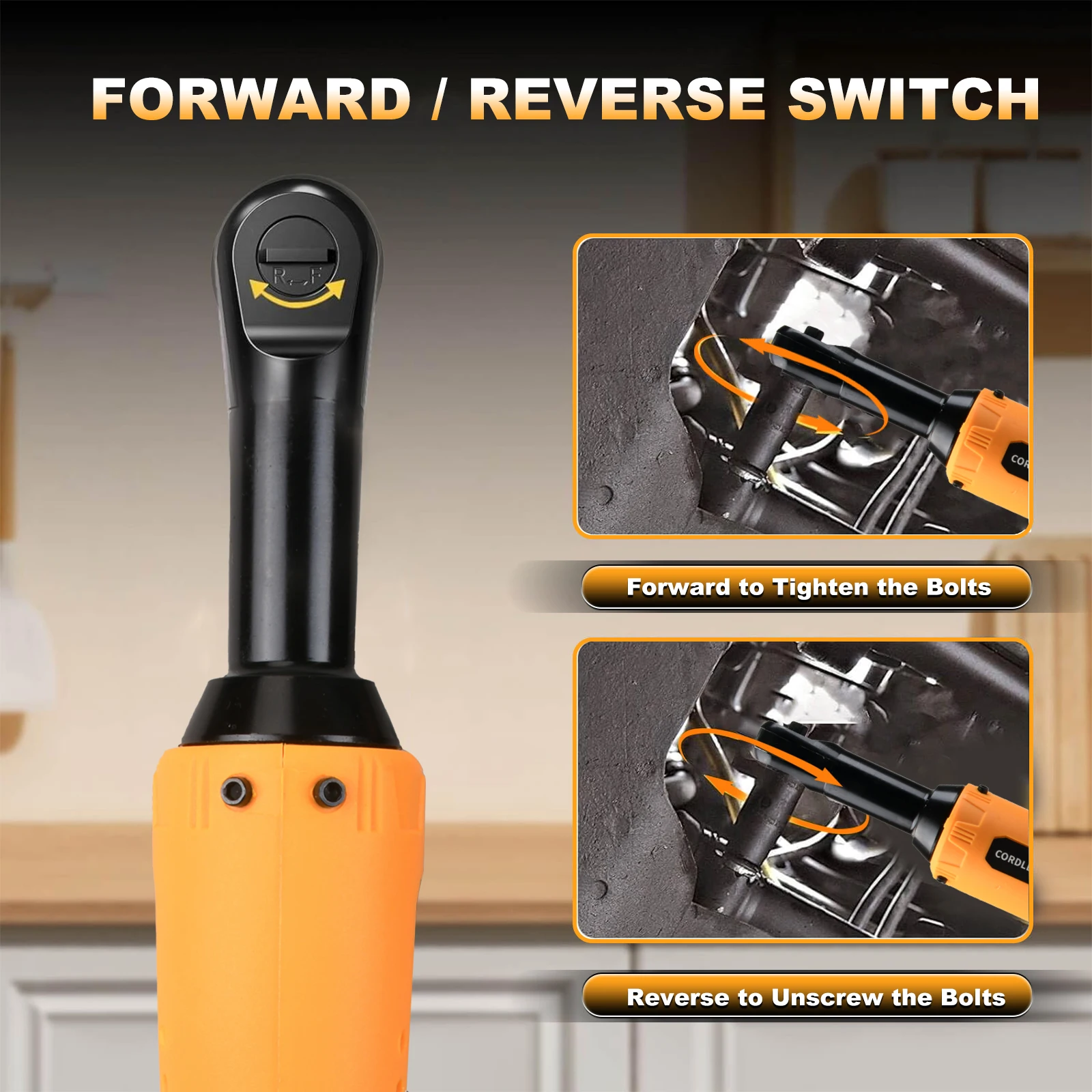 مفتاح ربط كهربائي 12 فولت، مفتاح ربط كهربائي بزاوية قائمة، أداة صيانة السيارة مع البطارية #3