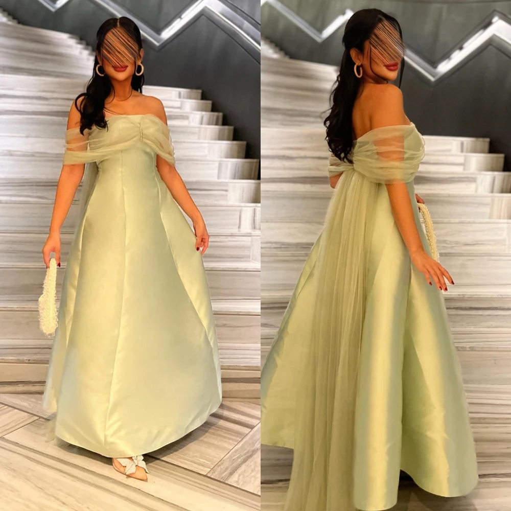 Vestido de noche de satén exquisito personalizado, vestido de fiesta con temperamento, sin mangas, sin espalda, tren Watteau, vestidos para ocasiones especiales