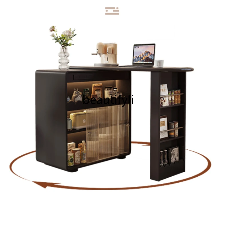 Household Foldable Bar Counter Household Small Modern Console Tables Kitchen Island Partition Bar Counter Locker