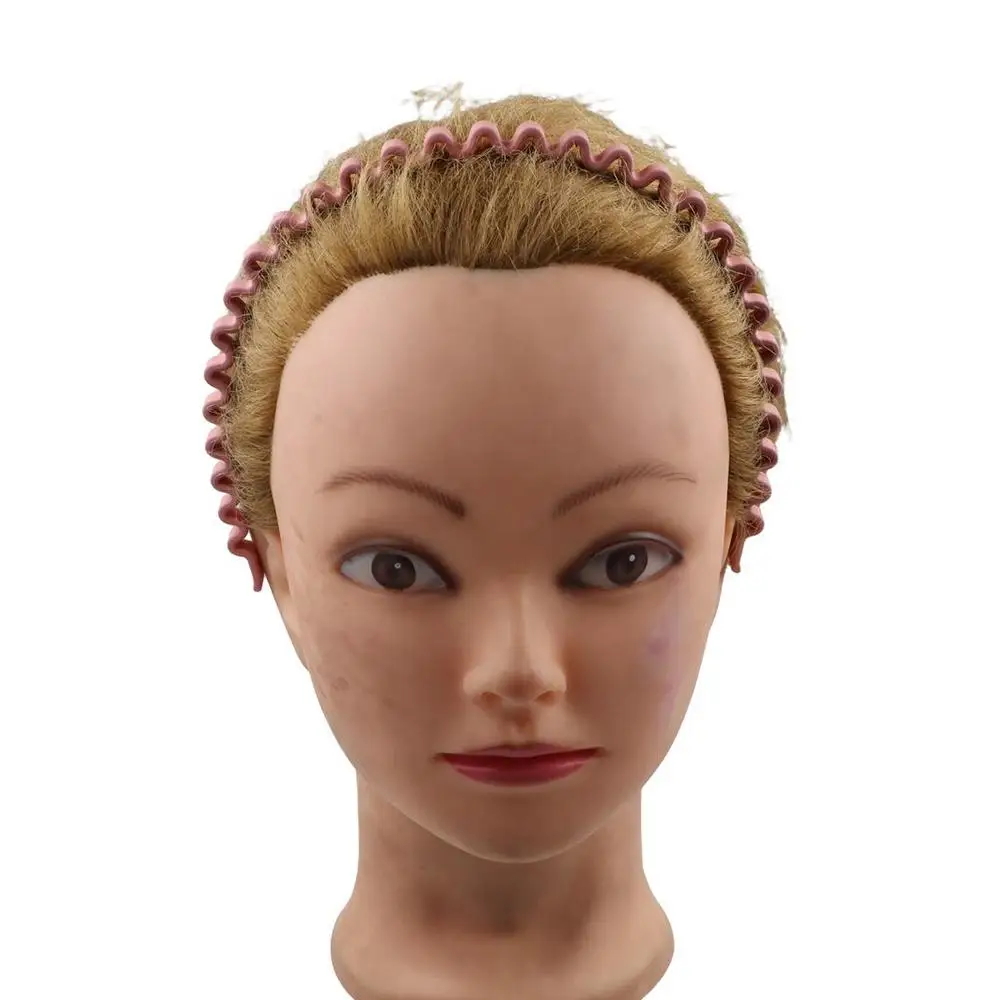 Solid Color Teeth Matte Hair Hoop Headdress Korean Style Teeth Wave Hair Hoop Headband Hair Accessories Non-slip Hairband Women