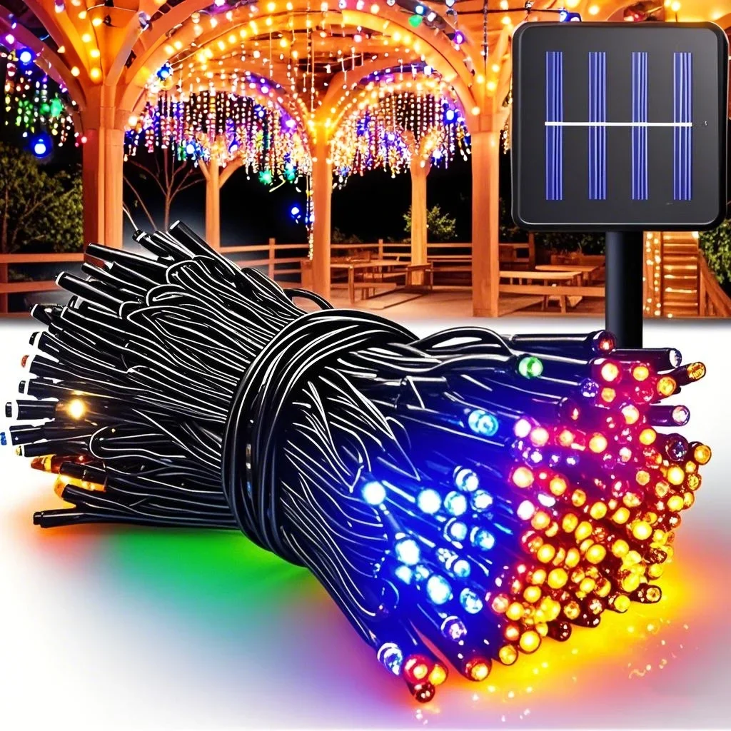

LED Solar String Lights Multicolor Led Patio Party Yard Garden Wedding Lights Waterproof Outdoor Solar Birthday Decorative Light