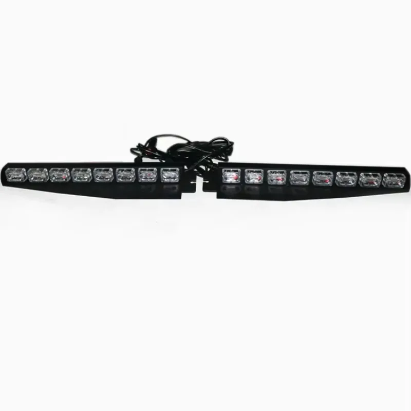 Custom 48 LED Car Interior Light Split Mount Amber White LED Strobe Warning Visor Car Truck Light Bar